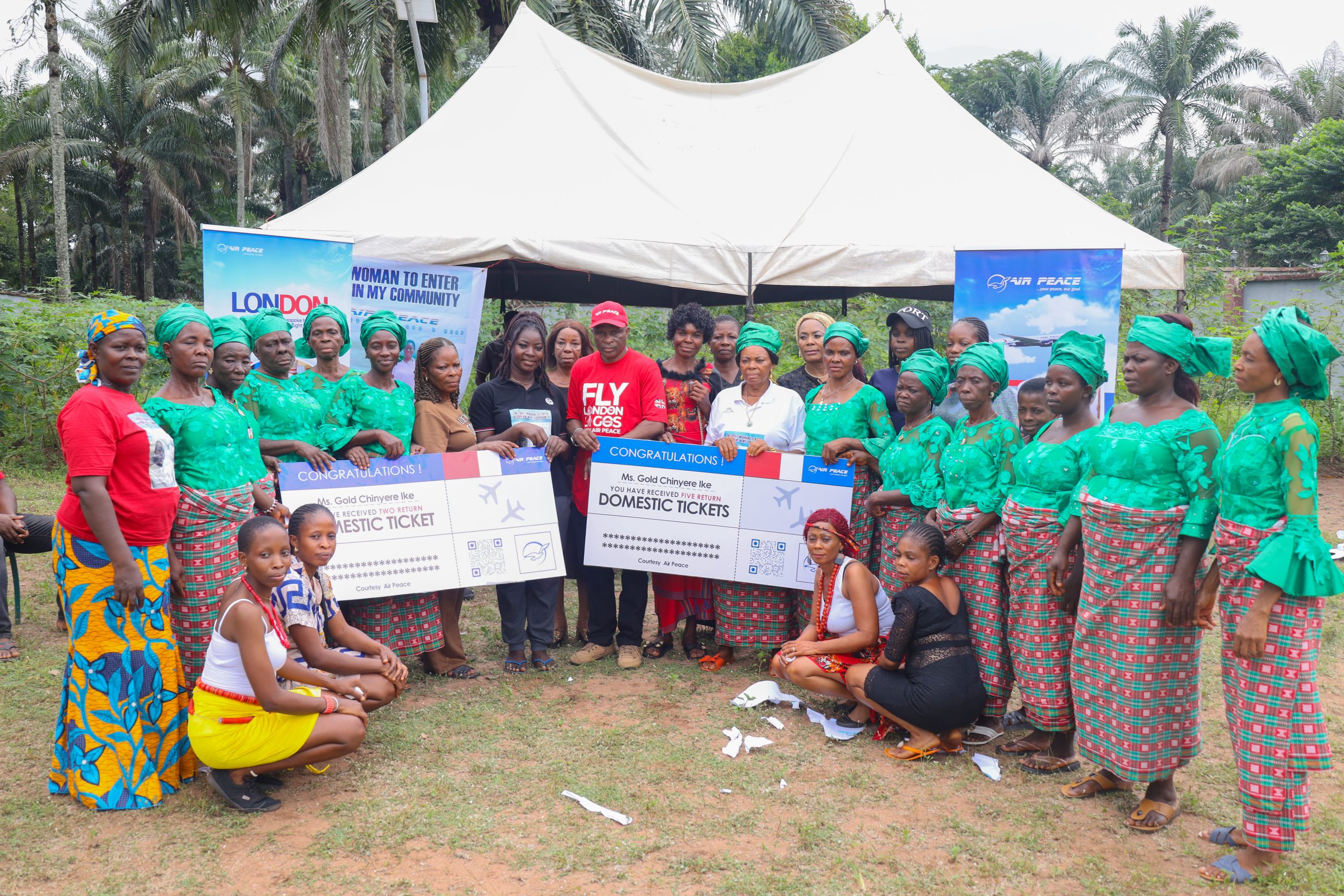 From Skyward Dreams to Soaring Realities: Air Peace Celebrates Ike Gold and Her Community’s Historic Milestone